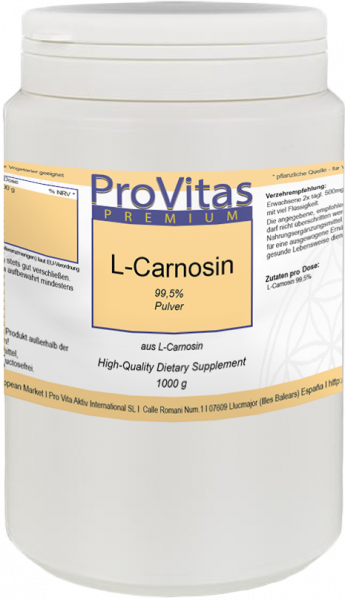L Carnosin 99.5% 1000g Pulver