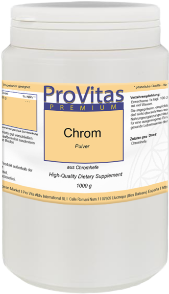 Chrom Hefe 1000g Pulver